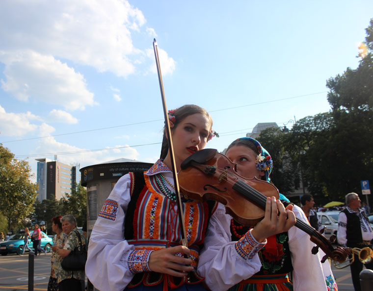 Folk music in Sibiu.