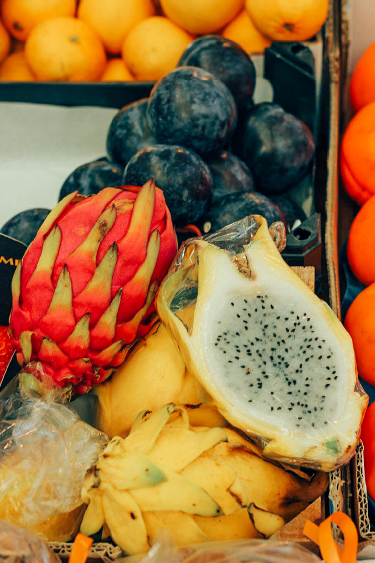 Local food market in Portugal