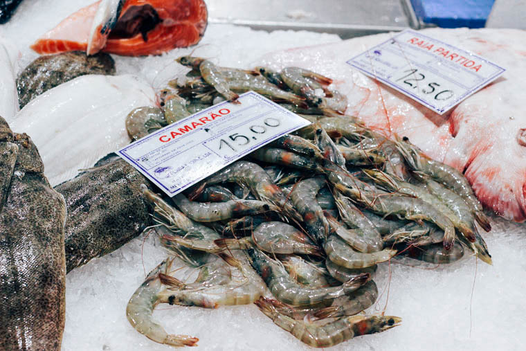 Local food market in Portugal