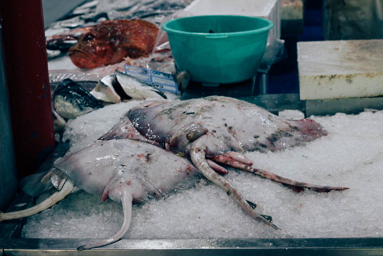 Local food market in Portugal
