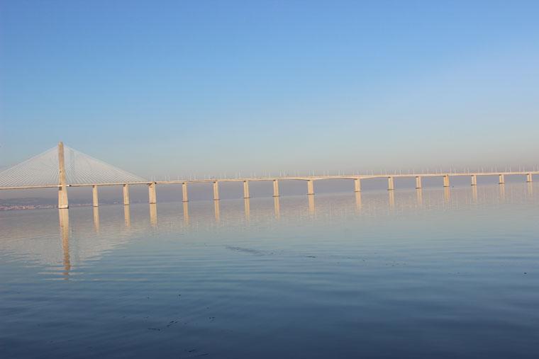 Under the Vasco da Gama Bridge - Where Two Go To