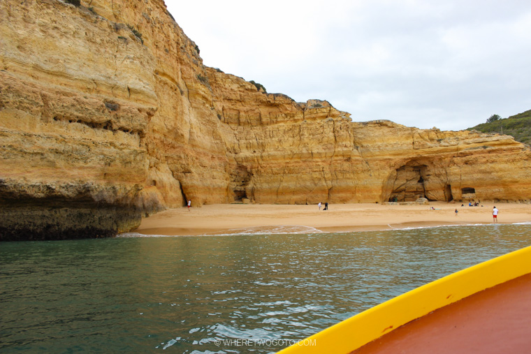 Boat tour Benagil Marinha caves Algarve Where Two Go To