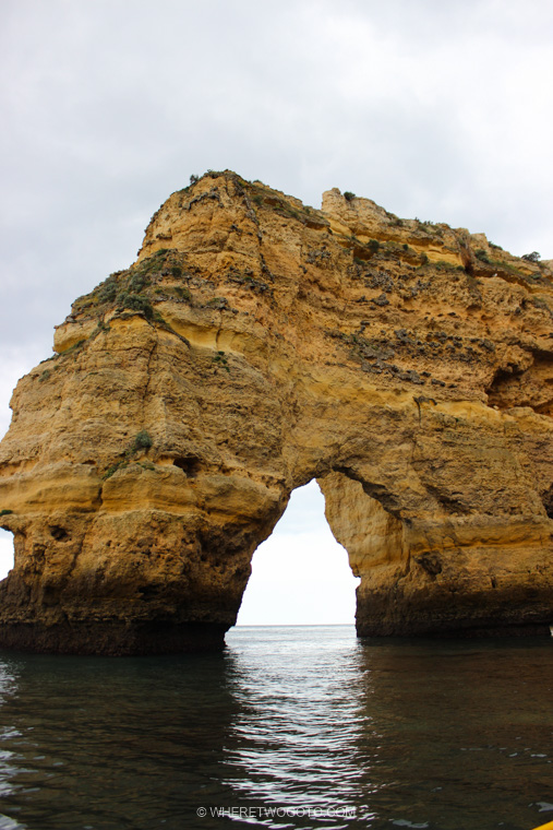 Boat tour Benagil Marinha caves Algarve Where Two Go To