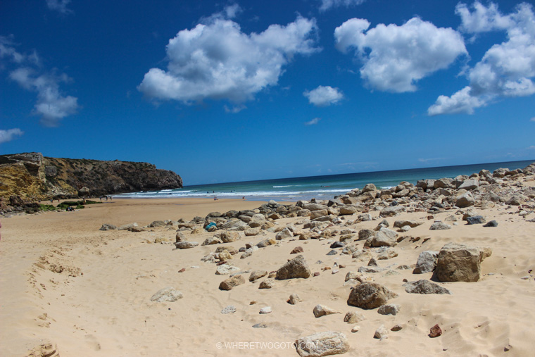 Praia do Zavial in Algarve Where Two Go To