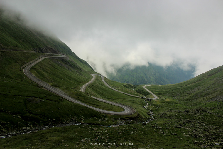 A road into the clouds.