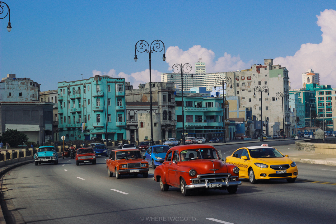 Classic Car street Havana Cuba Where Two Go To