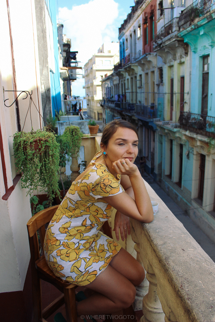 Terrace casa particular Havana Cuba Where Two Go To