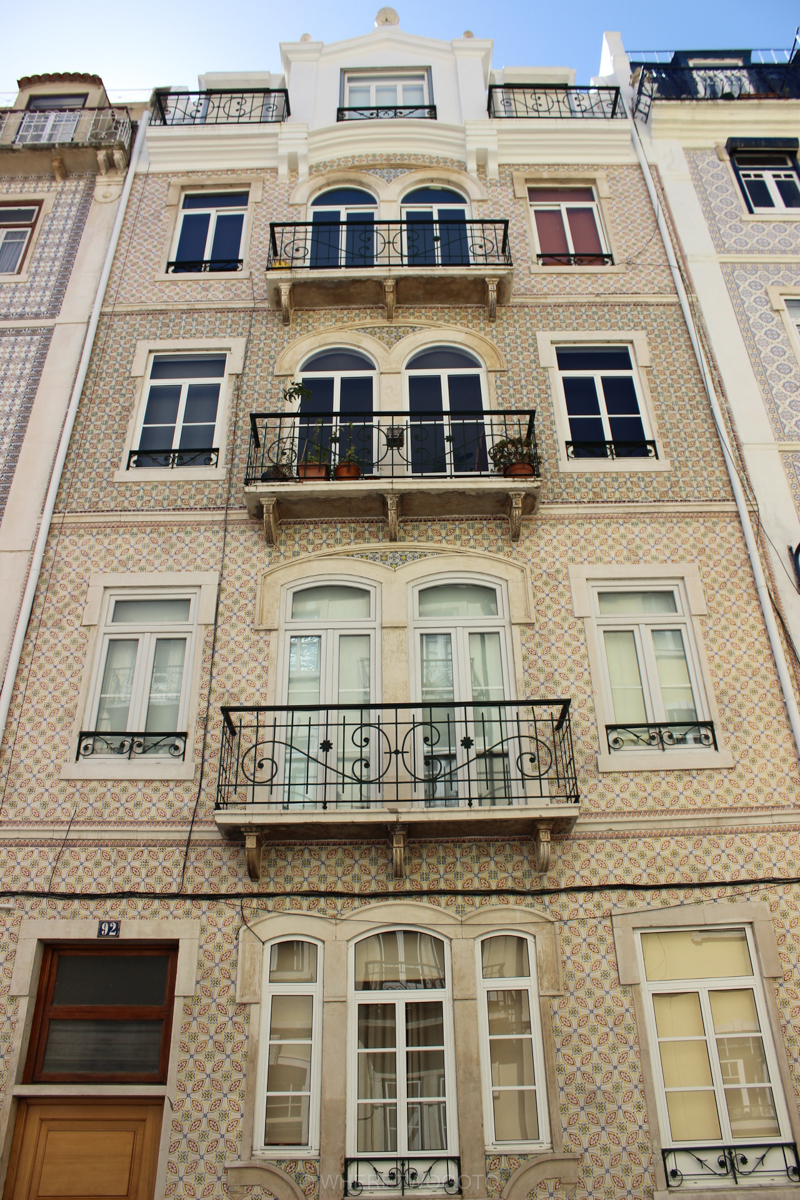 Portuguese tiled facades
