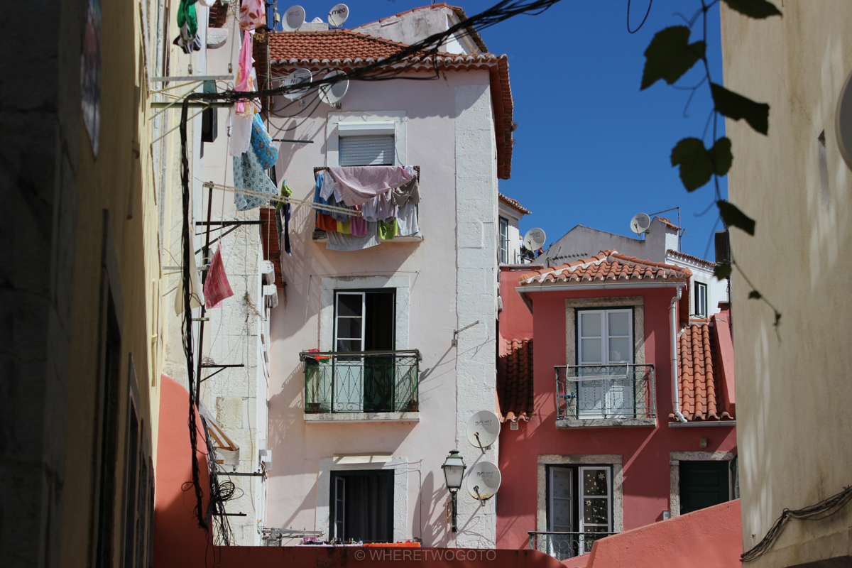 Portuguese tiled facades