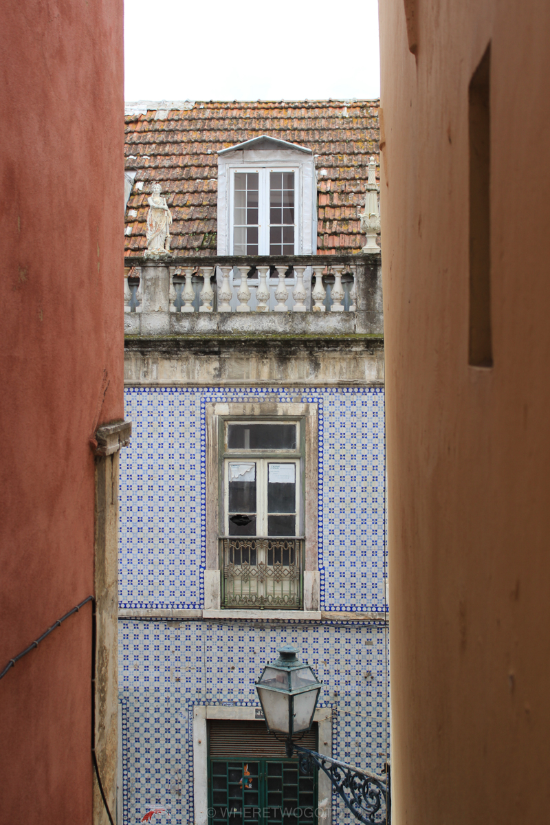 Portuguese tiled facades