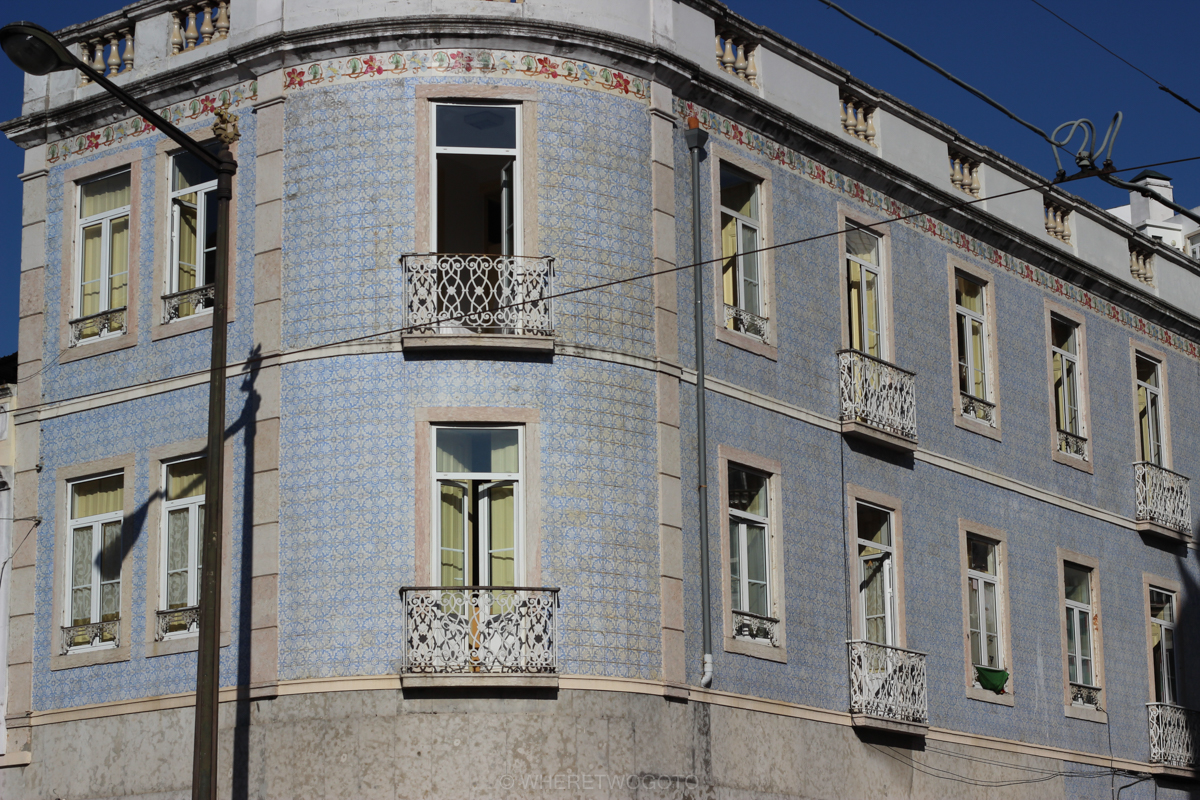 Portuguese tiled facades