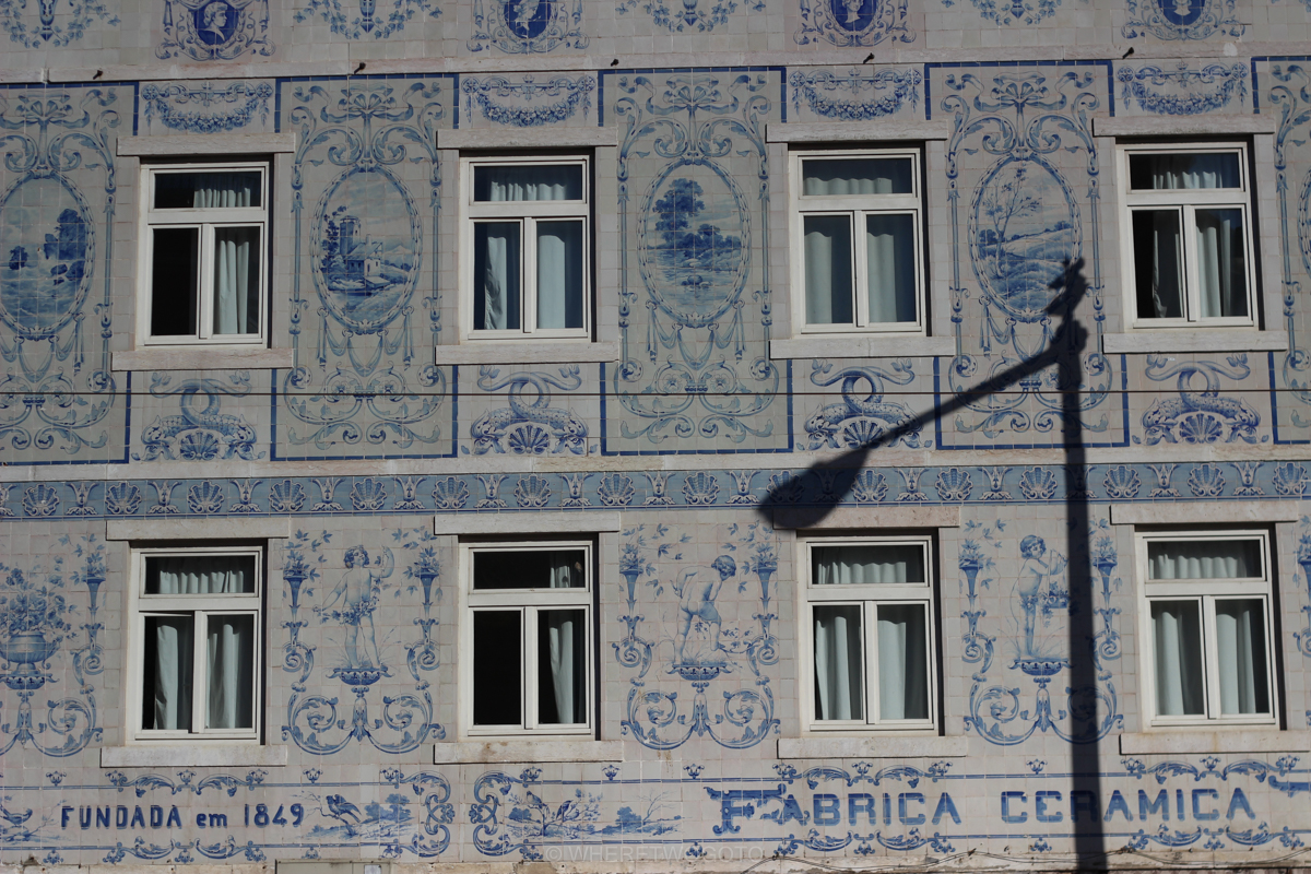 Portuguese tiled facades