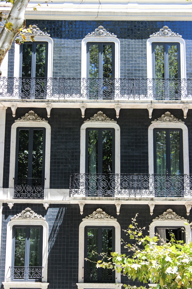 Portuguese tiled facades