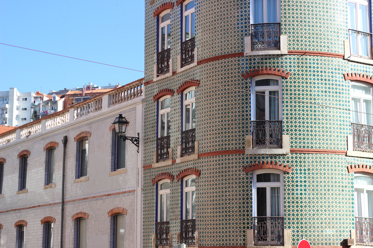 Portuguese tiled facades