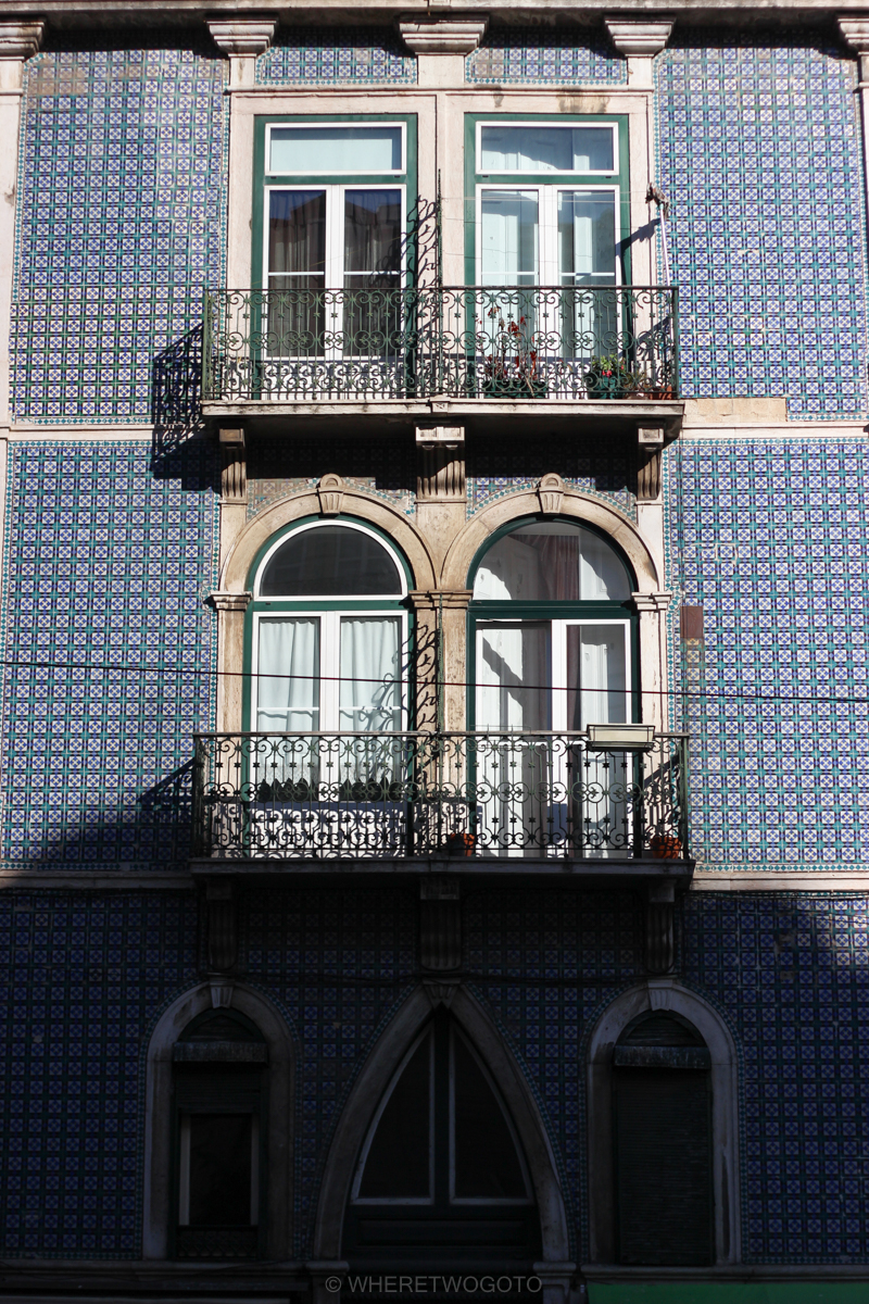 Portuguese tiled facades