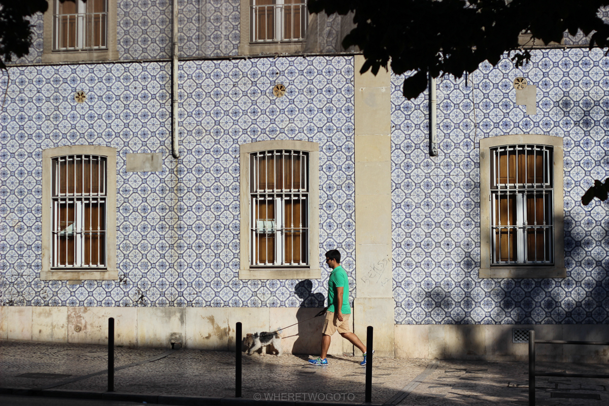 Portuguese tiled facades