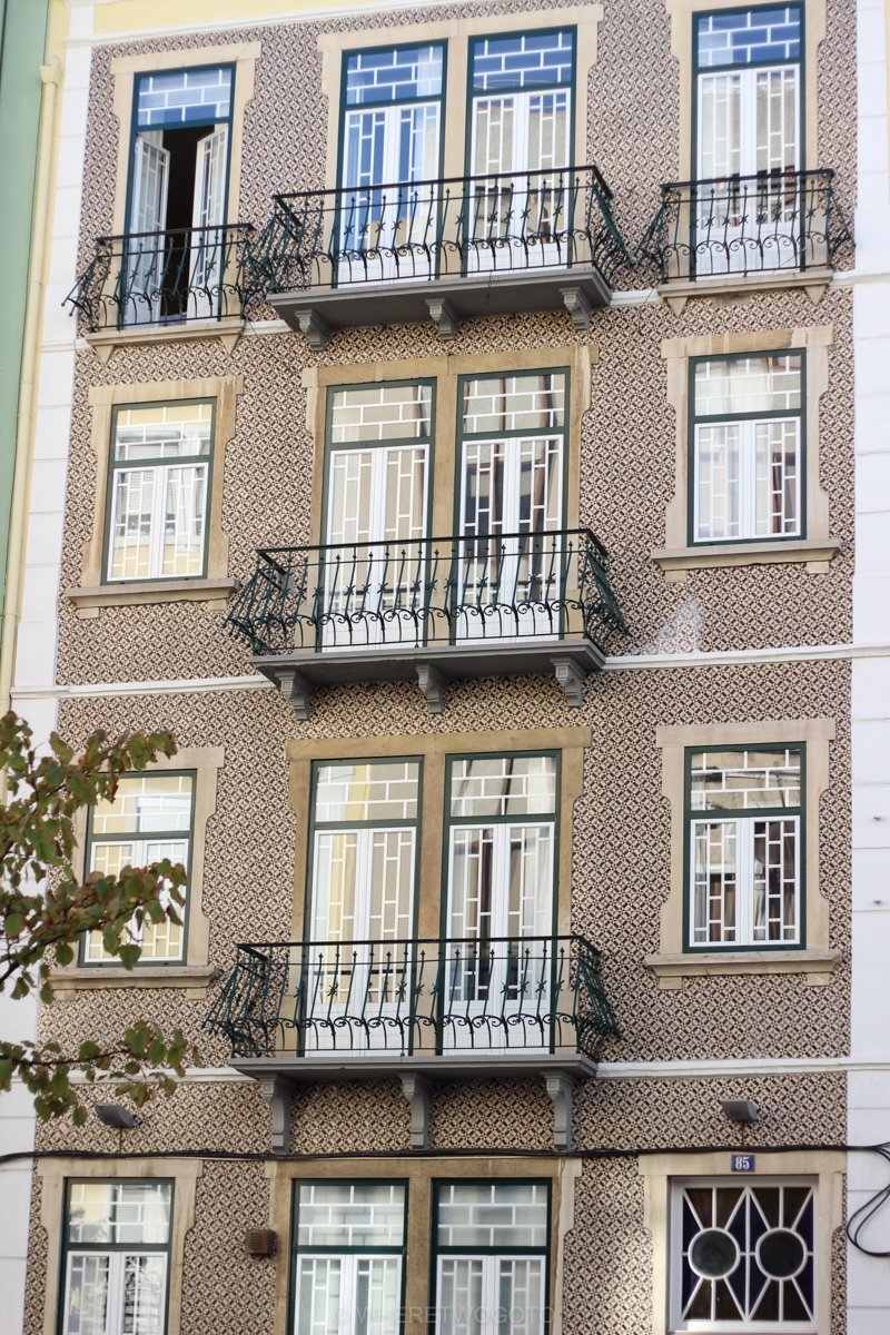 Portuguese tiled facades