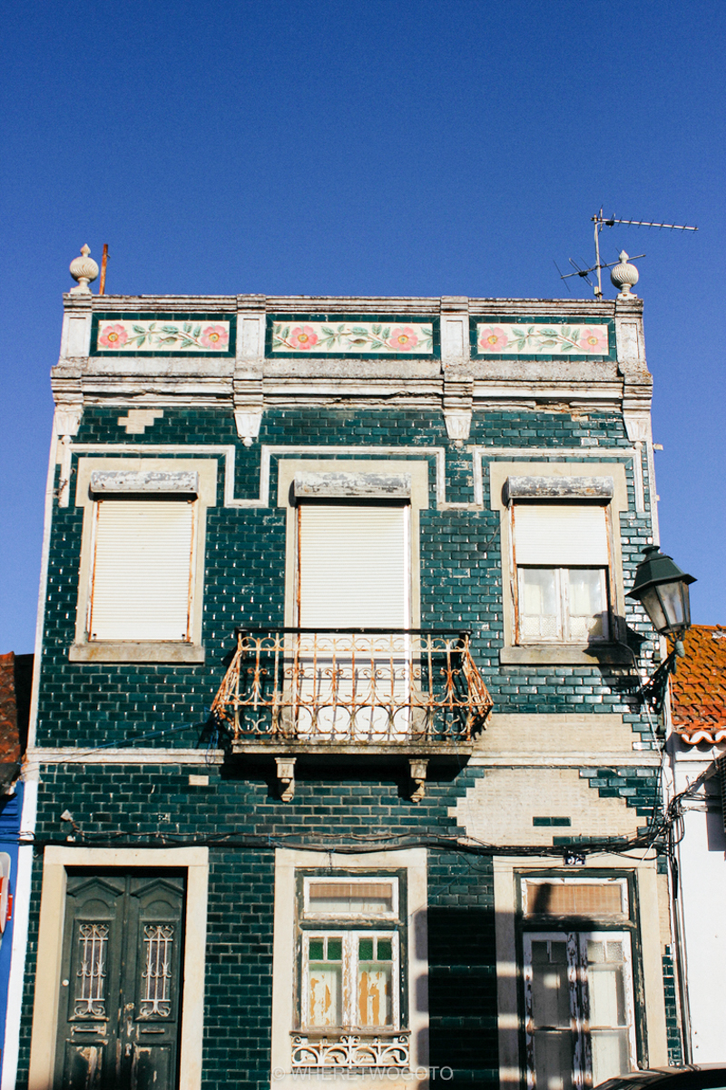 Portuguese tiled facades