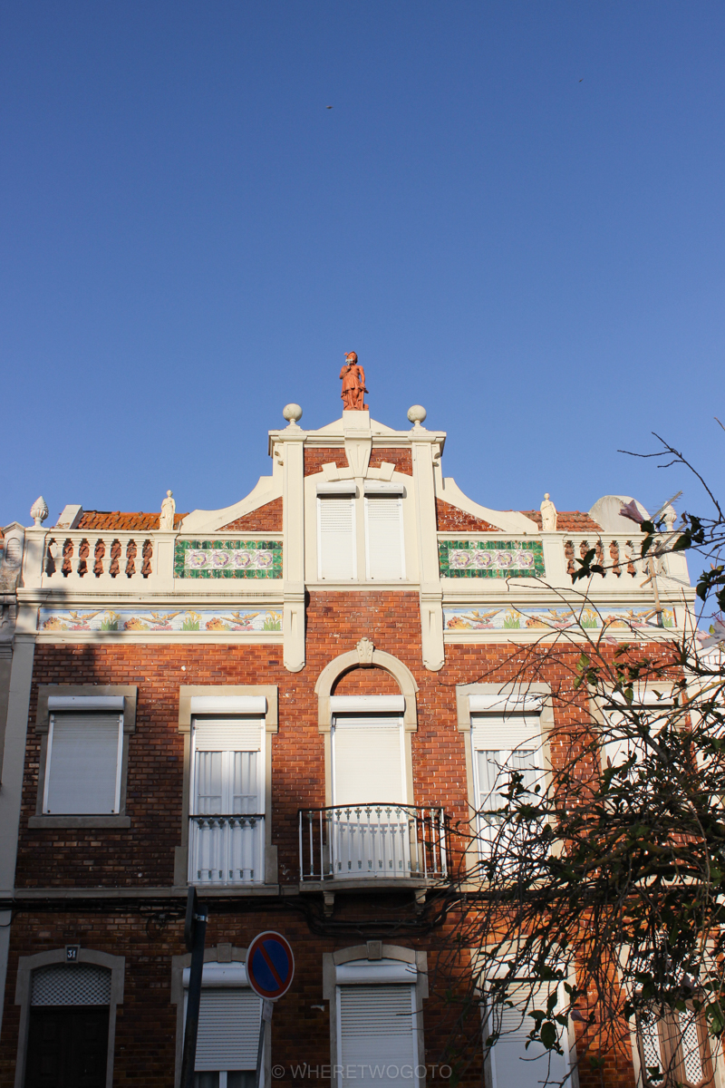 Portuguese tiled facades