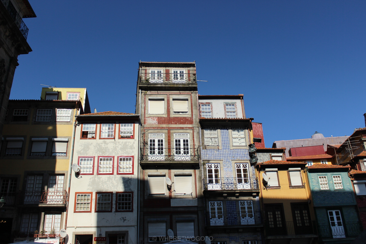 Portuguese tiled facades