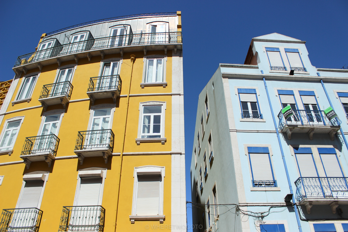 Portuguese tiled facades