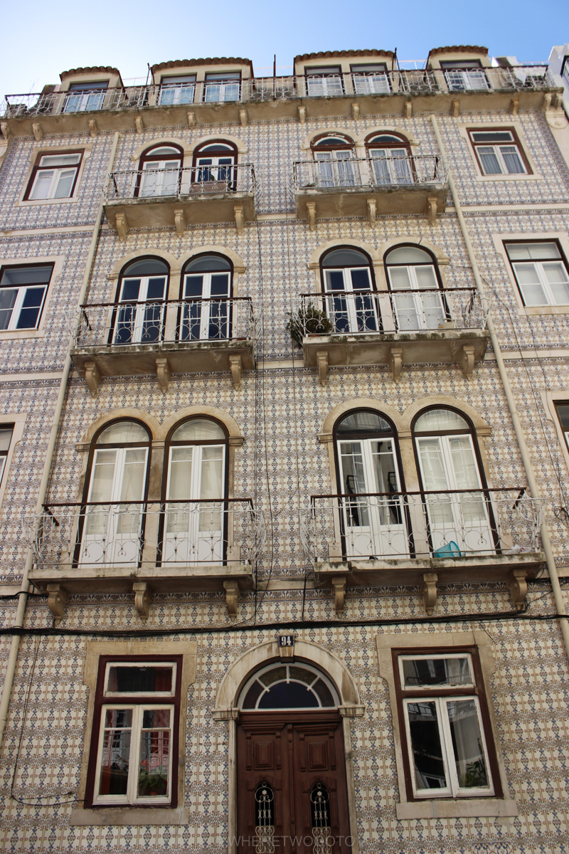 Portuguese tiled facades