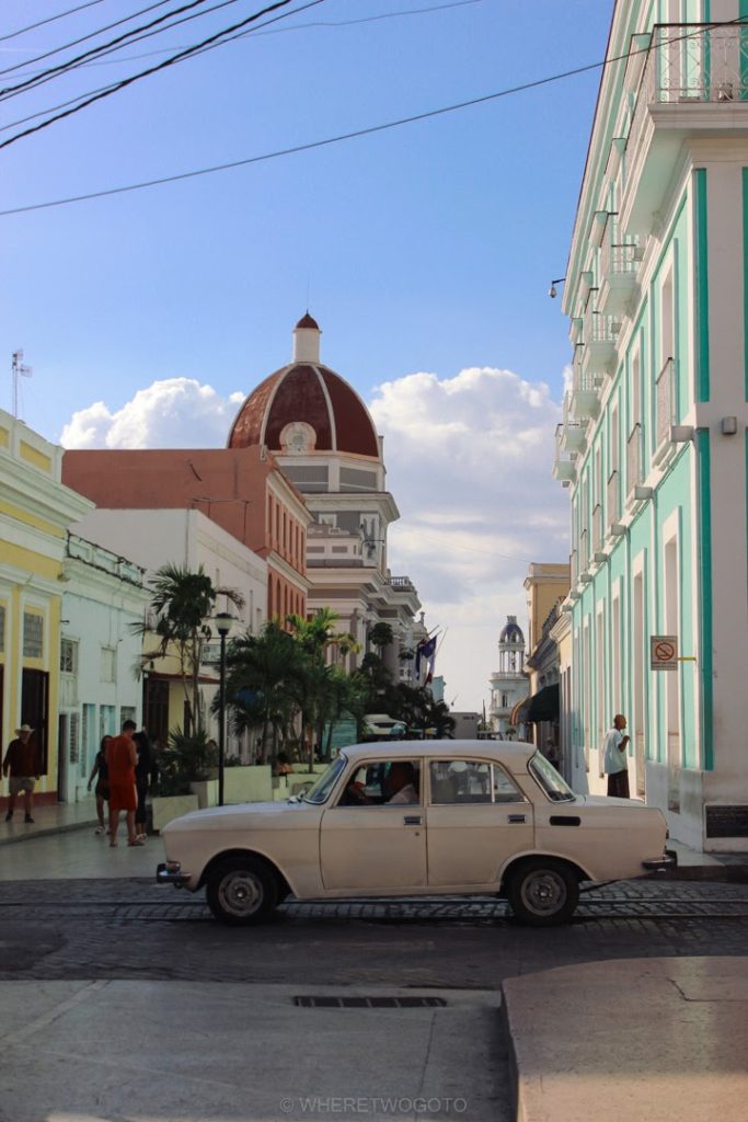 A quiet street in Cienfuegos.